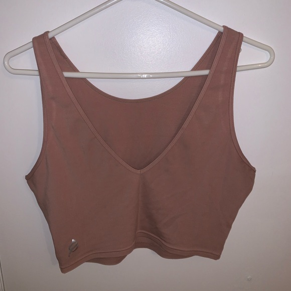 P’TULA activewear top with deep V back - Picture 2 of 3